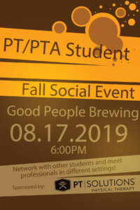 PT/PTA Student Fall Social Event @ Good People Brewing